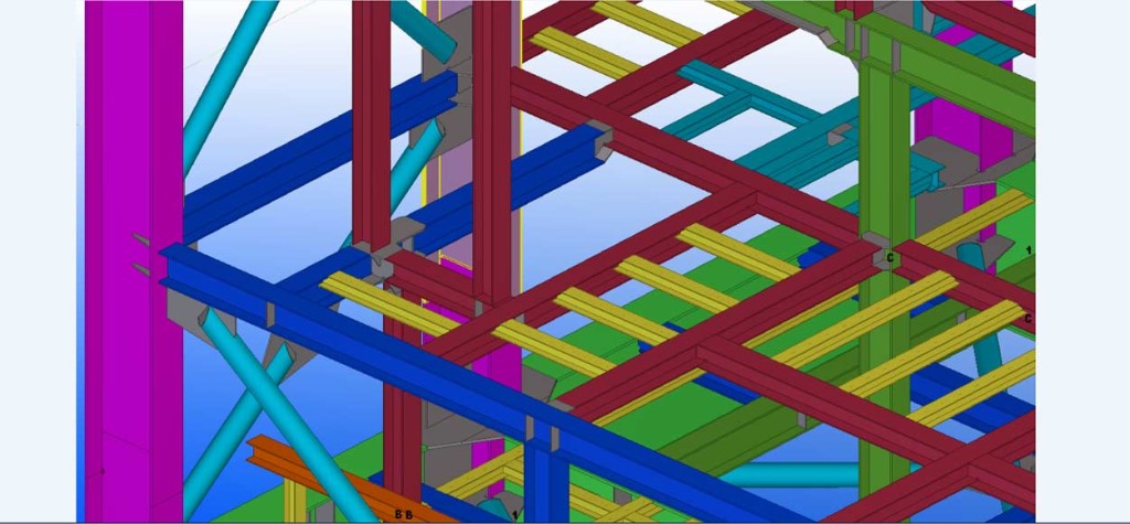 TEKLA-model-selected-view-of-gas-turbine-package-module